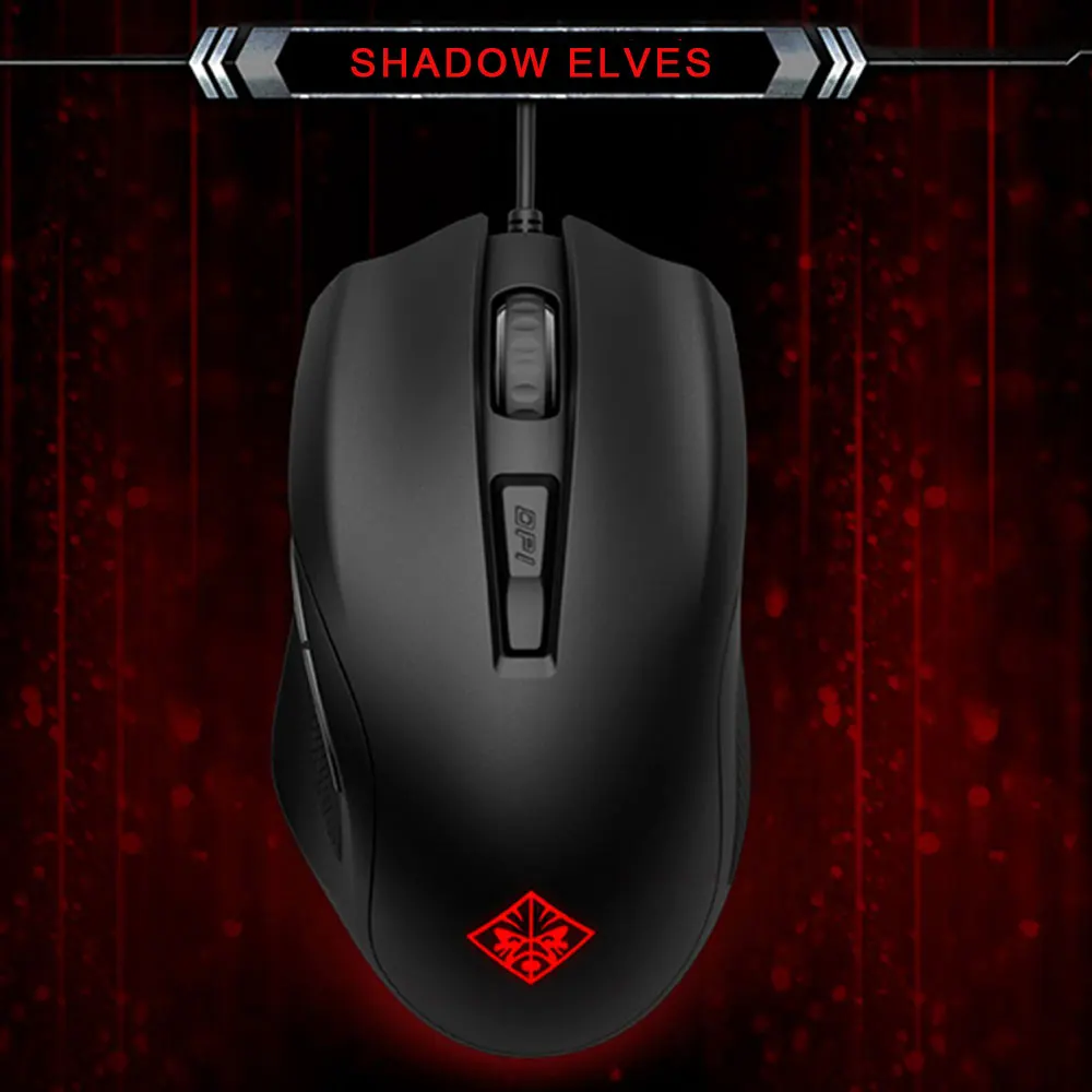 Hp OMEN400 профессиональная Макросъемка, игровая мышь 5000 dpi, 8 цветов, светодиодный, с подсветкой, Проводная игровая мышь для ПК, компьютера, ноутбука, мыши Pro Gamer
