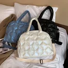 Хлопковые женские сумочки, вместительные мягкие сумки на плечо, повседневная нейлоновая сумка через плечо, женские вместительные тоуты, женская сумка 2021