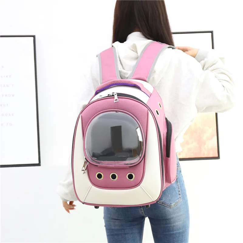 WaterProof Pet Cat backpack Dog Carrier Bag Bubble Large Space Backpack for and Small Outdoor Handbag | Дом и сад