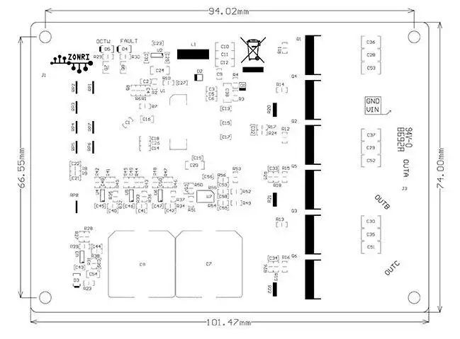 DRV8302 модуль привода двигателя DC 5,5-45 в 15A Высокая мощность BLDC бесщеточный PMSM привод ST FOC векторное управление модуль усилителя