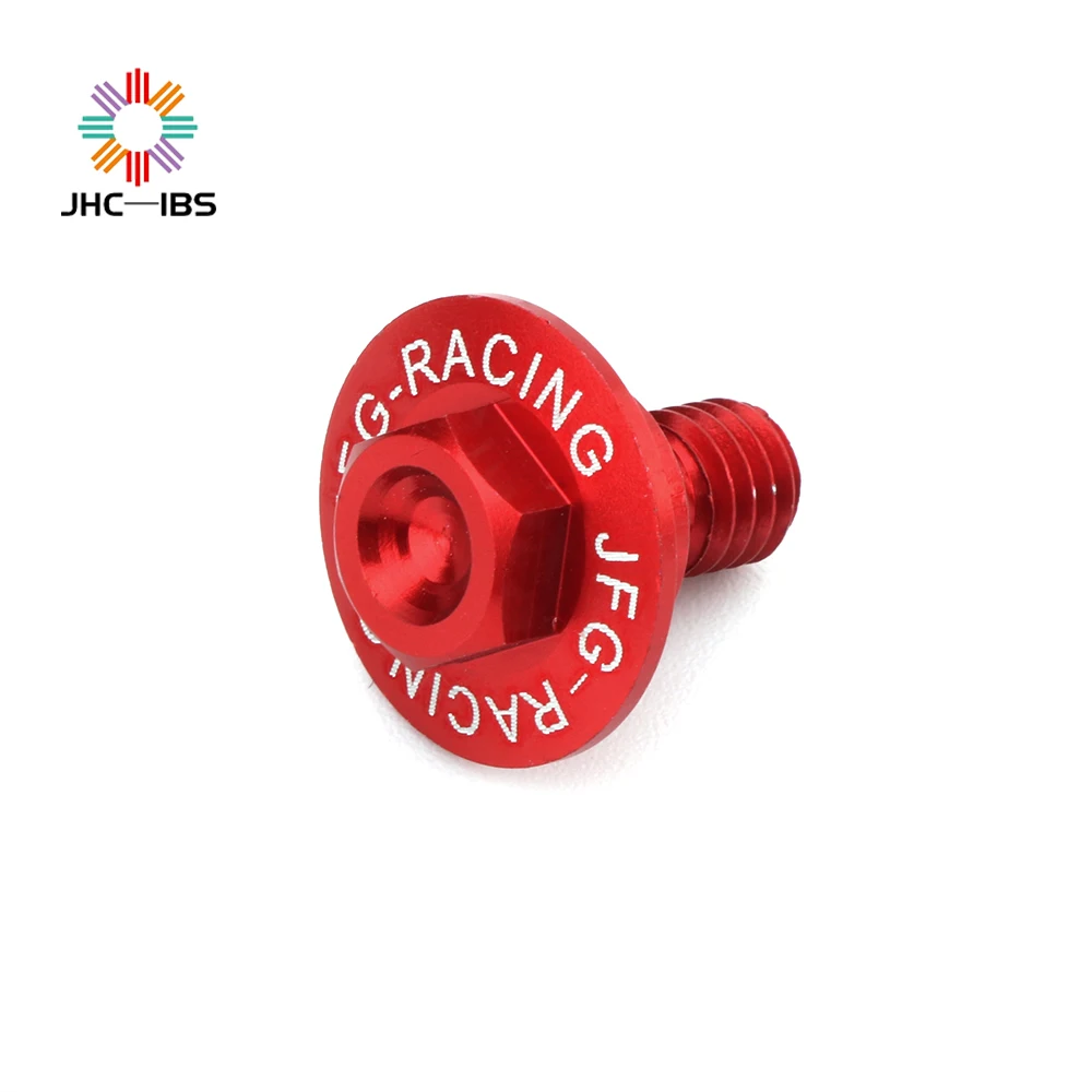 Мотоциклетный ЧПУ 6 шт. красный амортизирующий брызговик винт вилка защитный