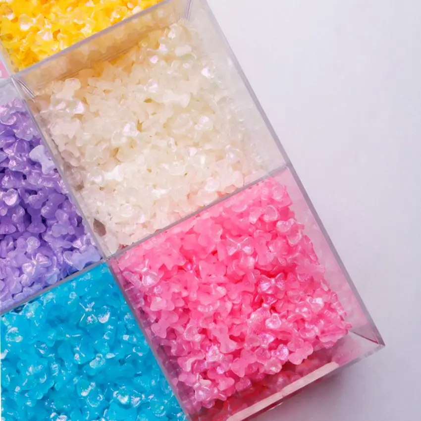 Новый перламутровый светильник из смолы с плоской спинкой галстук-бабочка 6х9 мм