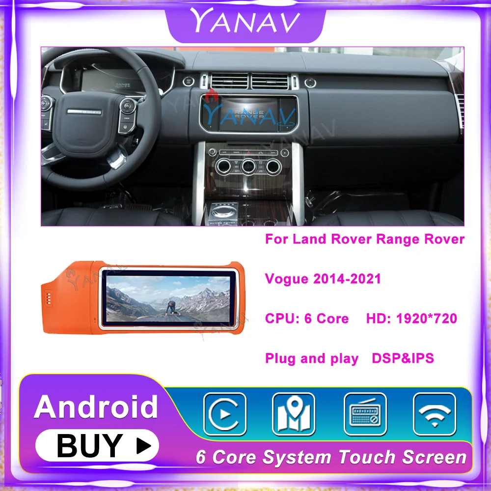 

Автомагнитола PX6, 12,3 дюйма, Android, для Land Rover Range Rover Vogue L405 2014-2021, мультимедийный плеер, GPS-навигация, DVD для Carplay