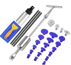 Набор инструментов для беспокрасочного удаления вмятин, профессиональный набор инструментов с Т-образным клеем на автомобиле