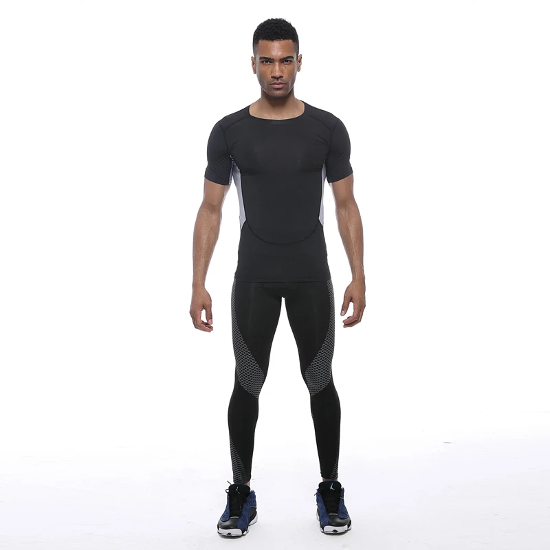 

Мужские штаны для пробежки, леггинсы, эластичные леггинсы, штаны для пробежек, гимнастики, тренировочные штаны, спортивная одежда, Компресс...