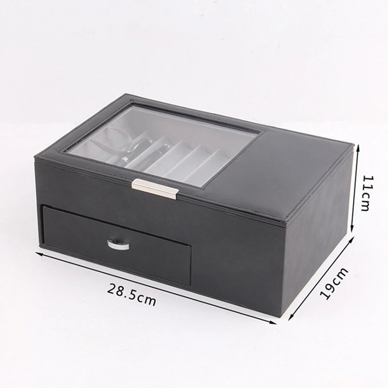 Двойной-Слои ручка коробки кожаная Дисплей коробка 14 знака после запятой PU Ручка