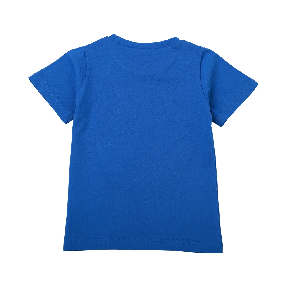 Fancy Novel Kids Girls Boys Tops Summer Short Sleeve Cotton Shirt Clothes For Children with Changeable Sequins Tinsel Pattern | Детская
