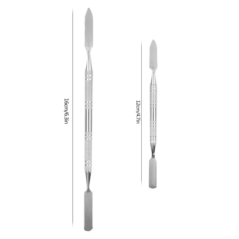 Портативный двухсторонний шпатель из нержавеющей стали аппликатор для