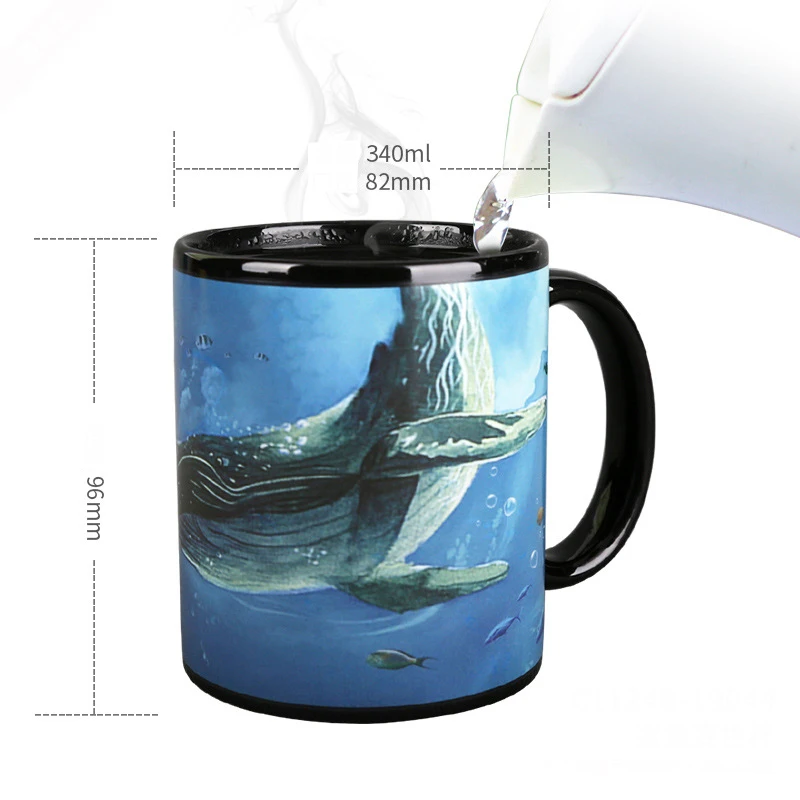 Кружка для кофе с изменением цвета датчиком температуры | Дом и сад