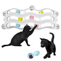 multifunctional 3 layers cat window still track toy cat toys funny cat exercise intellectual toy wall self hey toy