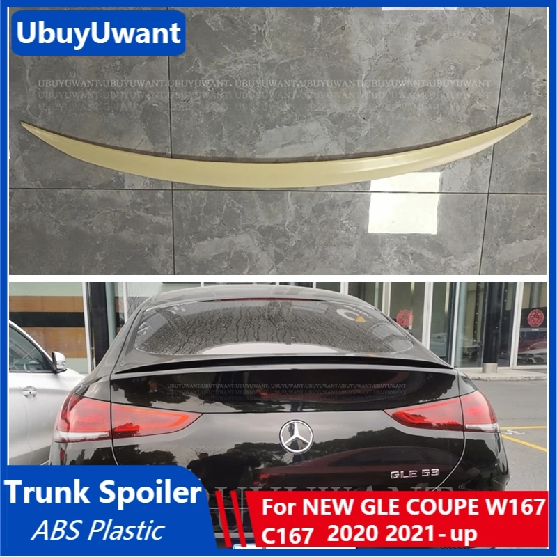 

UBUYUWANT Rear Trunk Spoiler For Mercedes GLE Coupe W167 GLE350 450 500e ABS Plastic Spoiler Car Tail Wing Decoration 2020 2021