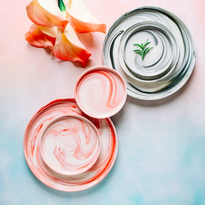 Тарелка для салата столовое блюдо тарелки с мультяшным рисунком стейков