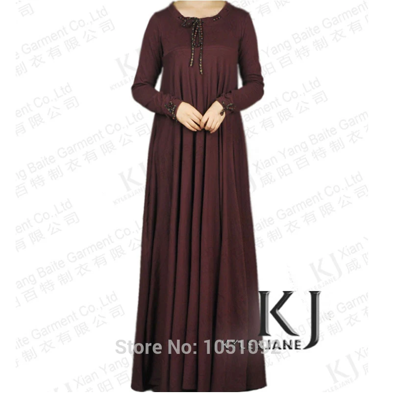 Мусульманский хиджаб платье jilbabs и abayas хлопок вязать арабский костюм