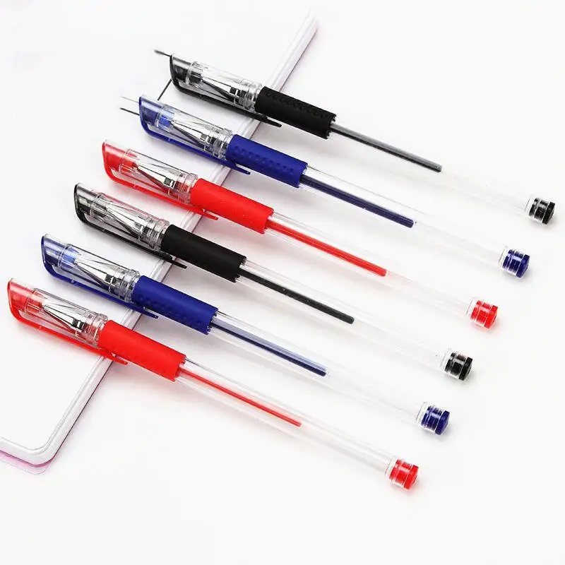 

2/4/6/8/10 Pcs Red Blue Black ink Gel Pen 0.5mm Writing Neutral Pens Student School Office Supplies Stationery Tool Gel Pens