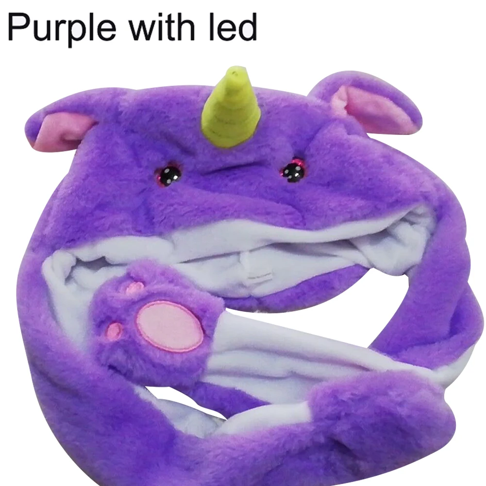 Милая плюшевая шапка кролика с подвижными ушами вверх и вниз теплая милая