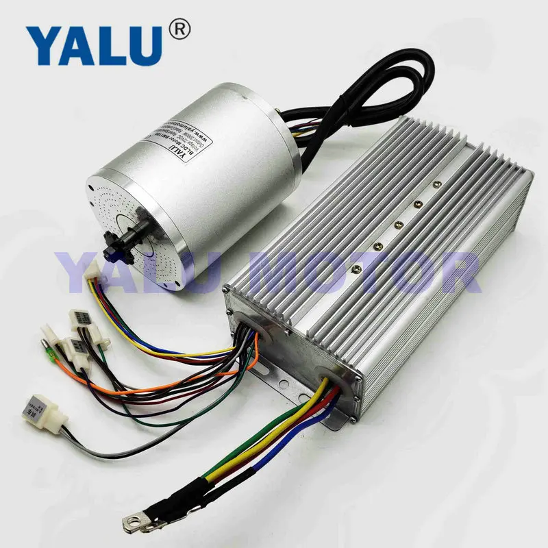 YALU BM1109 2500 Вт 60 в бесщеточный Электрический на батарейках, колеса, двигатель для автомобиля, двигатель BLDC для тележки, мобильный скутер, комплект - Color: No foot controller