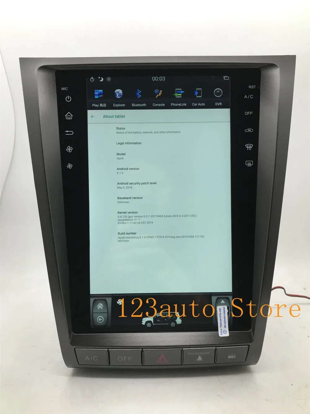 12,1 ''вертикальный Tesla стиль Android 8,1 автомобильный DVD gps плеер для lexus GS GS300 GS350 GS450 GS460 2004-2011 ips HDMI PX6