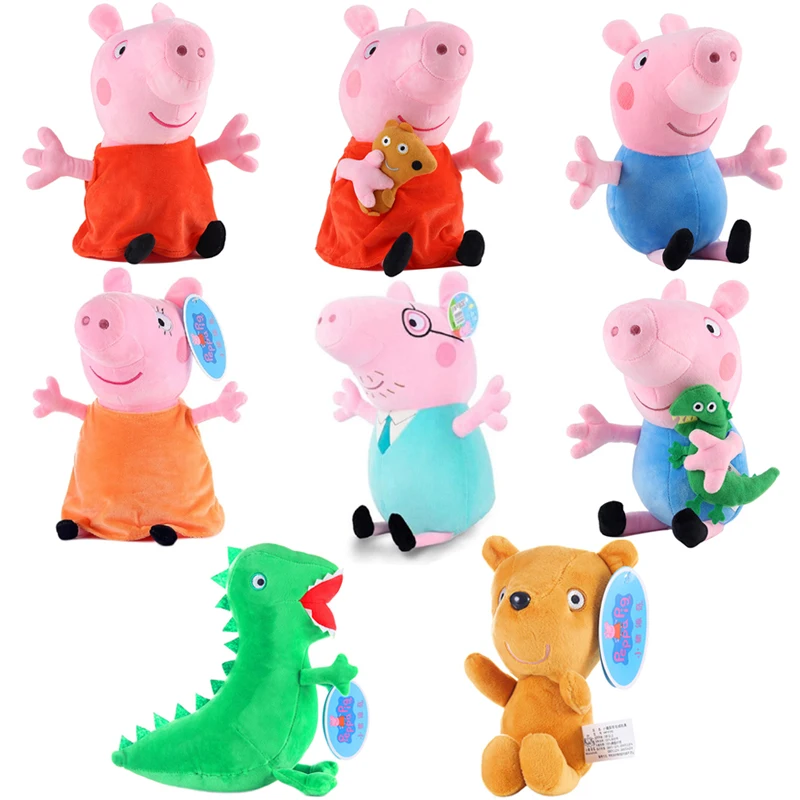 Свинка Пеппа розовая свинка плюшевые игрушки высокое качество горячая