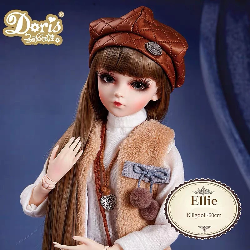 5 BJD кукла, 18 шаров, шарнирная кукла, 3D глаза, 1/3 BJD, кукла 60 см, куклы для девочек, игрушки, длинный парик, волосы для девочек, рождественский подарок - Цвет: 5