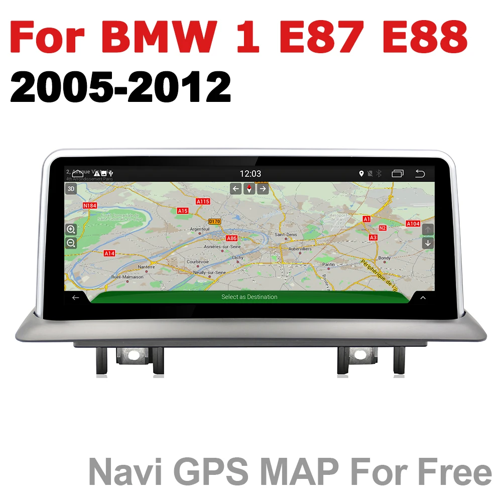 Автомобильный мультимедийный плеер Android 7 0 для BMW 1 E87 E88 2005 ~ 2012 Idrive WiFi GPS навигация