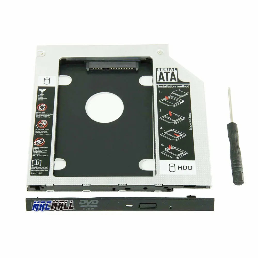 Новинка для Dell Inspiron 15 5000 5100 5555 5558 5559 3521 3558 3576 5570 9 5 мм 2nd SATA жесткий диск HDD SSD корпус