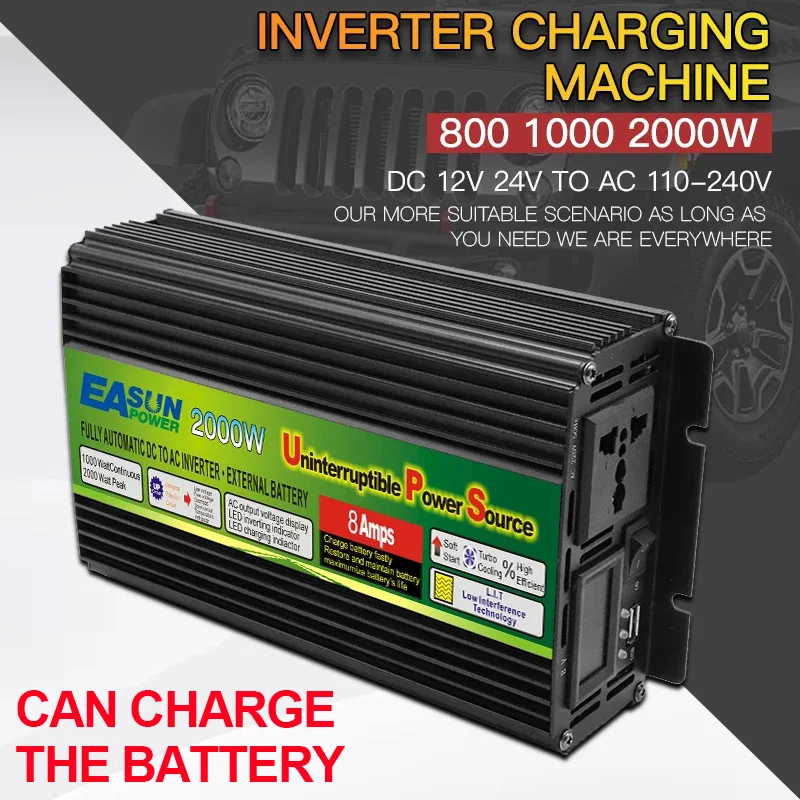 Источник питания EASUN инвертор немодулированного синусоидального сигнала 800 Вт 1000