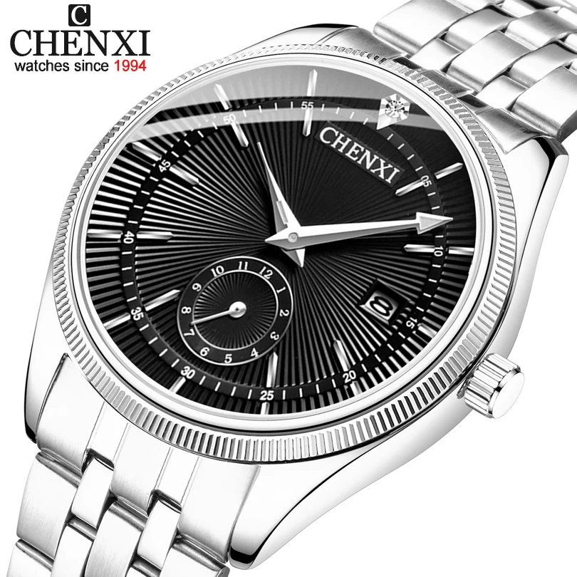 Маленький циферблат может работать Топ бренд CHENXI простые мужские деловые часы