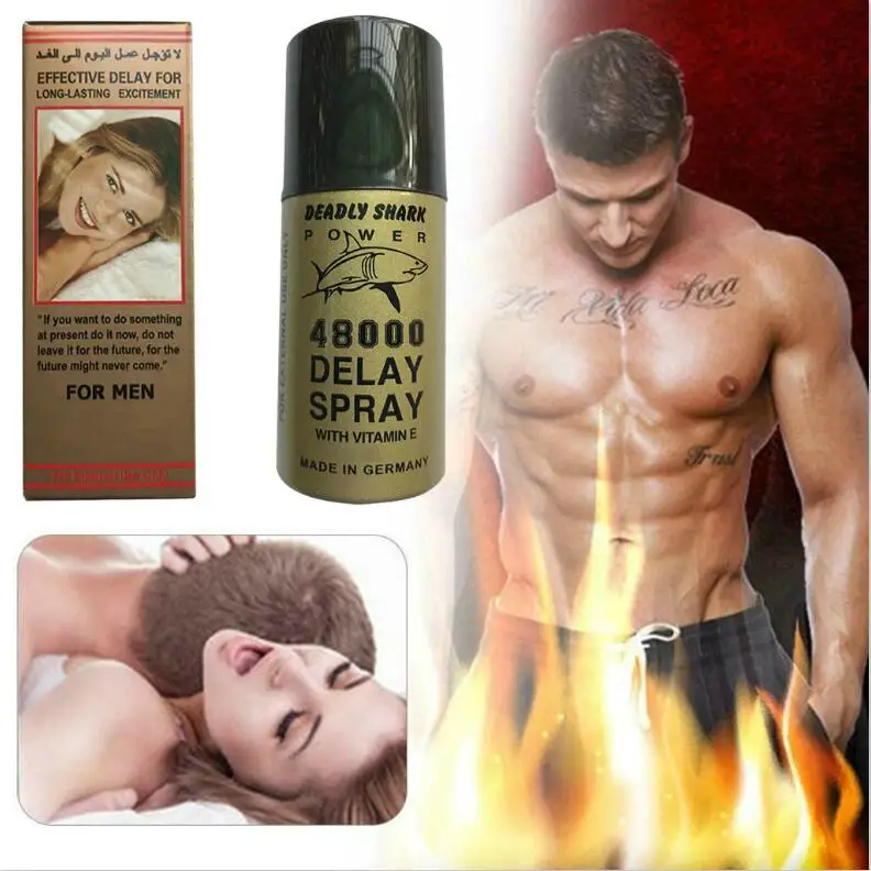 

40ML Hot selling Male Delay Spray Shark Deadly 48000 Overspeed Spray Reduces Male Delayed Ejaculation Sensitivity