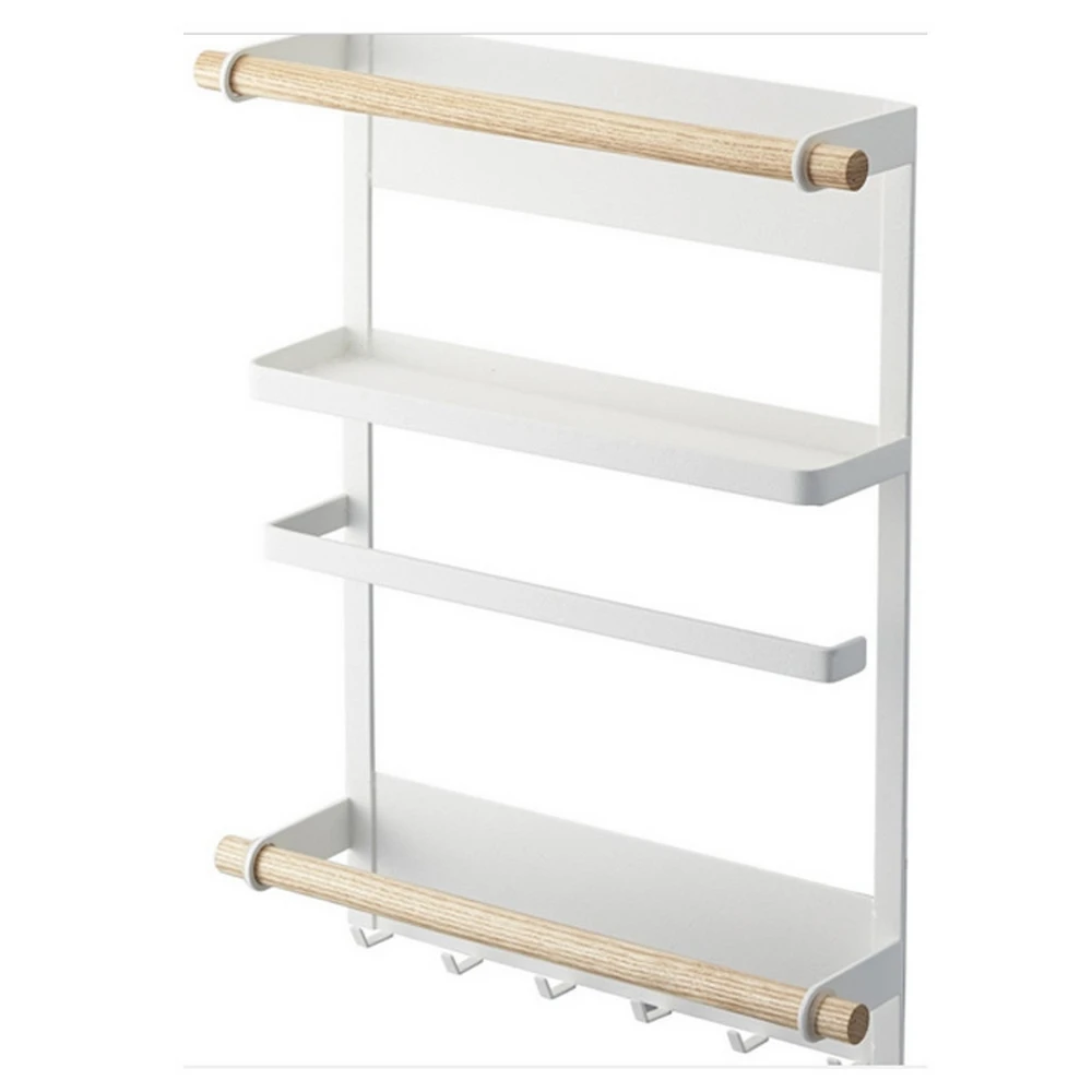 

Bathroom Shelf Kitchen Storage Rack Wall Multi-layer Kitchen Shelf Assemble Plastic Space Saving Organizer Iron Hook Rack