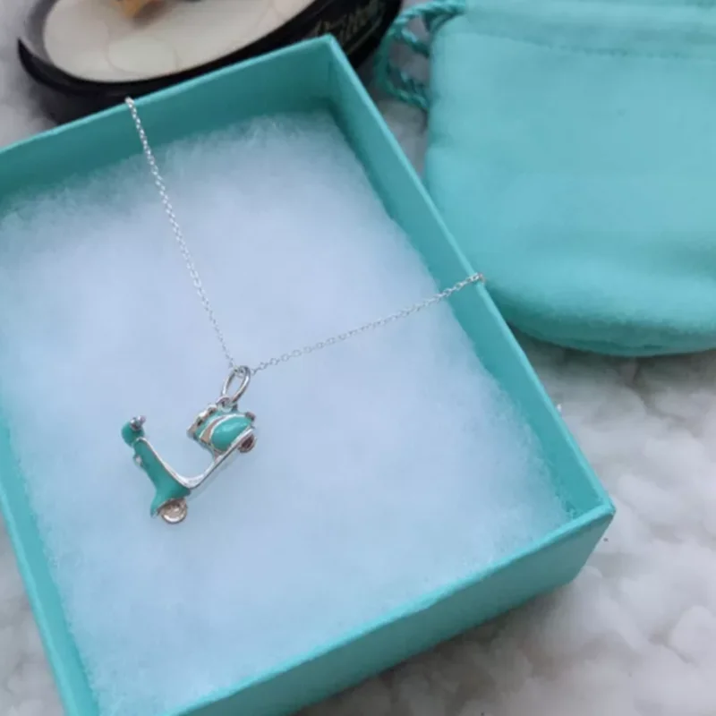 Классическая эксклюзивная синяя Подвеска для мотоцикла из стерлингового