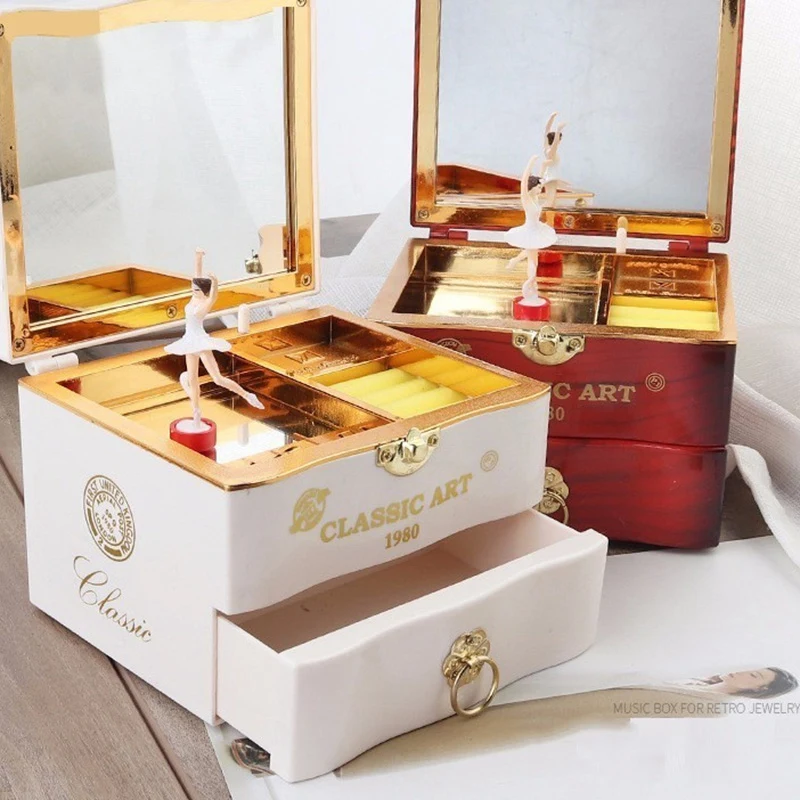 Классическая вращающаяся танцевальная балерина Музыкальная шкатулка для