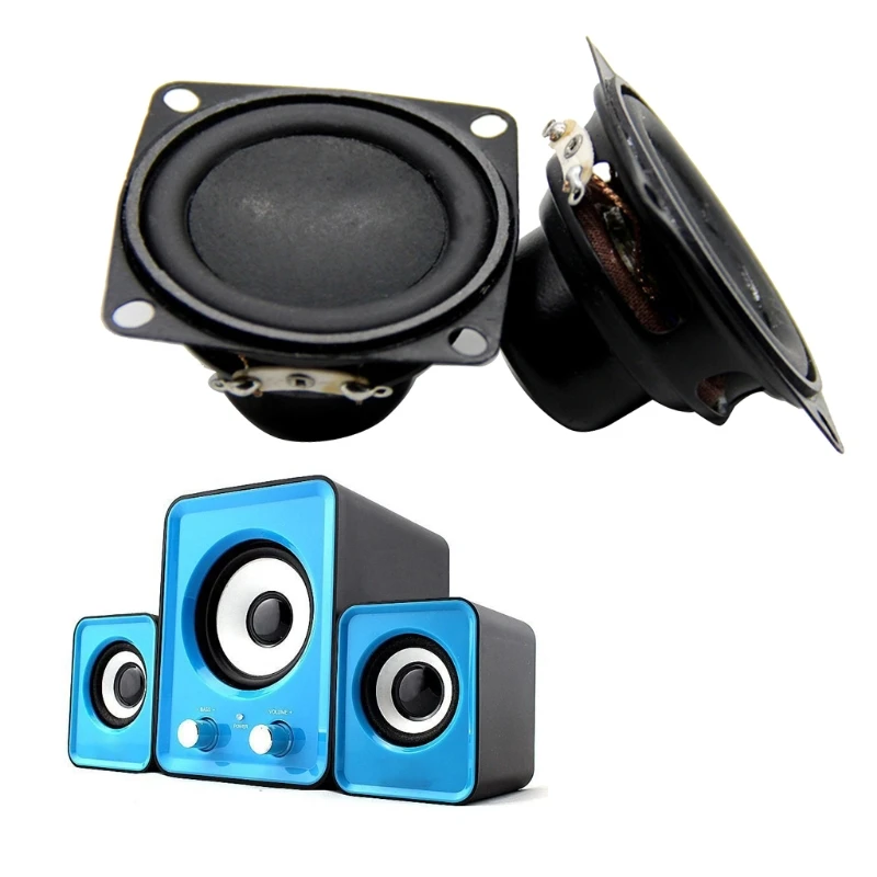 

1 Pair 53mm 2 inch Inside Magnetic Speaker 4 Ohm 10W Bass Multimedia Speaker Small Speakers with Fixing Holes