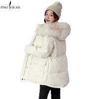 pinkyisblack winter jacket women parkas short cotton coat autumn winter fur hooded warm women jacket and coat clothing female