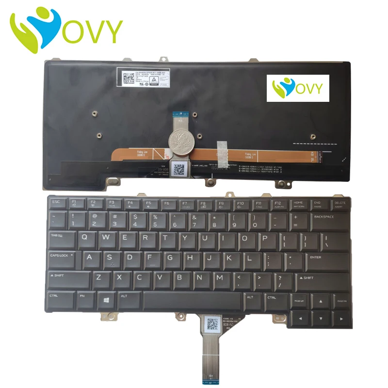 

Сменные клавиатуры OVY для DELL Alienware 15 R3 M15X R3 английская клавиатура для ноутбука p/n:PK131Q71A00 0HH53H HH53H оригинальная популярная