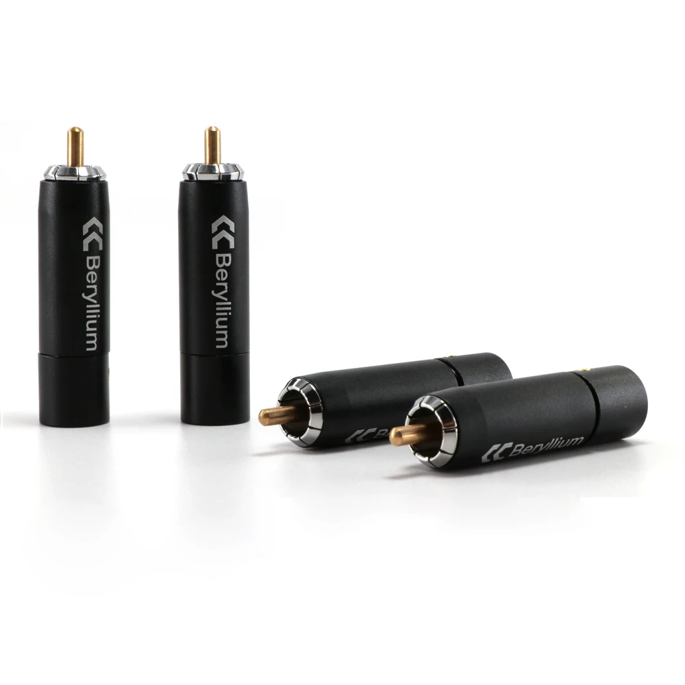 4 шт. RCA вилки из Бериллиевого сплава compercolor с разъемом для адаптера