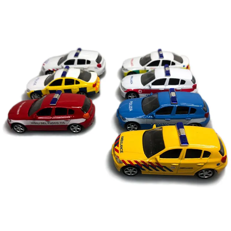 JOYCITY масштаб 1/64 серия Европейского полицейского автомобиля литая металлическая
