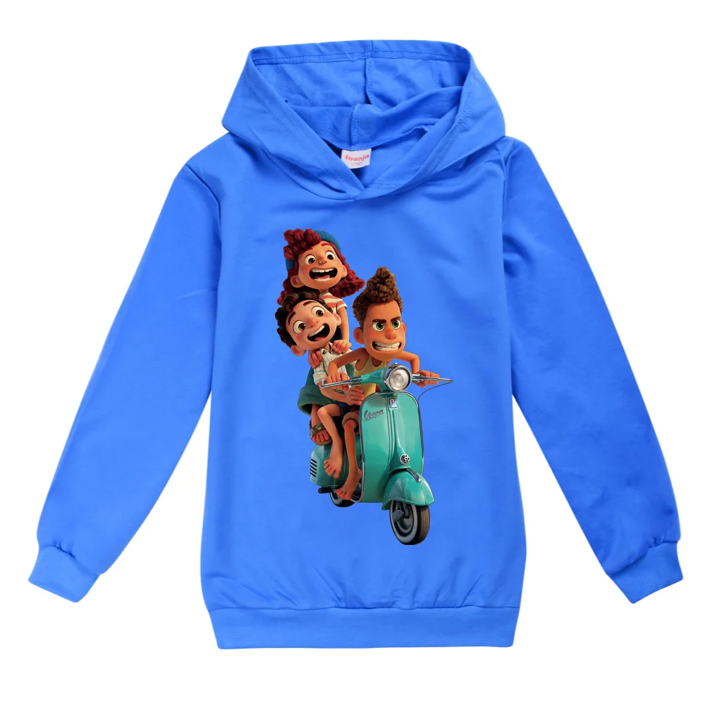 Toddler Fashion Autumn Hoodie Children Sweatshirts Kids Boy Girl Cartoon luca Streetwear Coat Cotton T-shirt Pullovers Jacket |