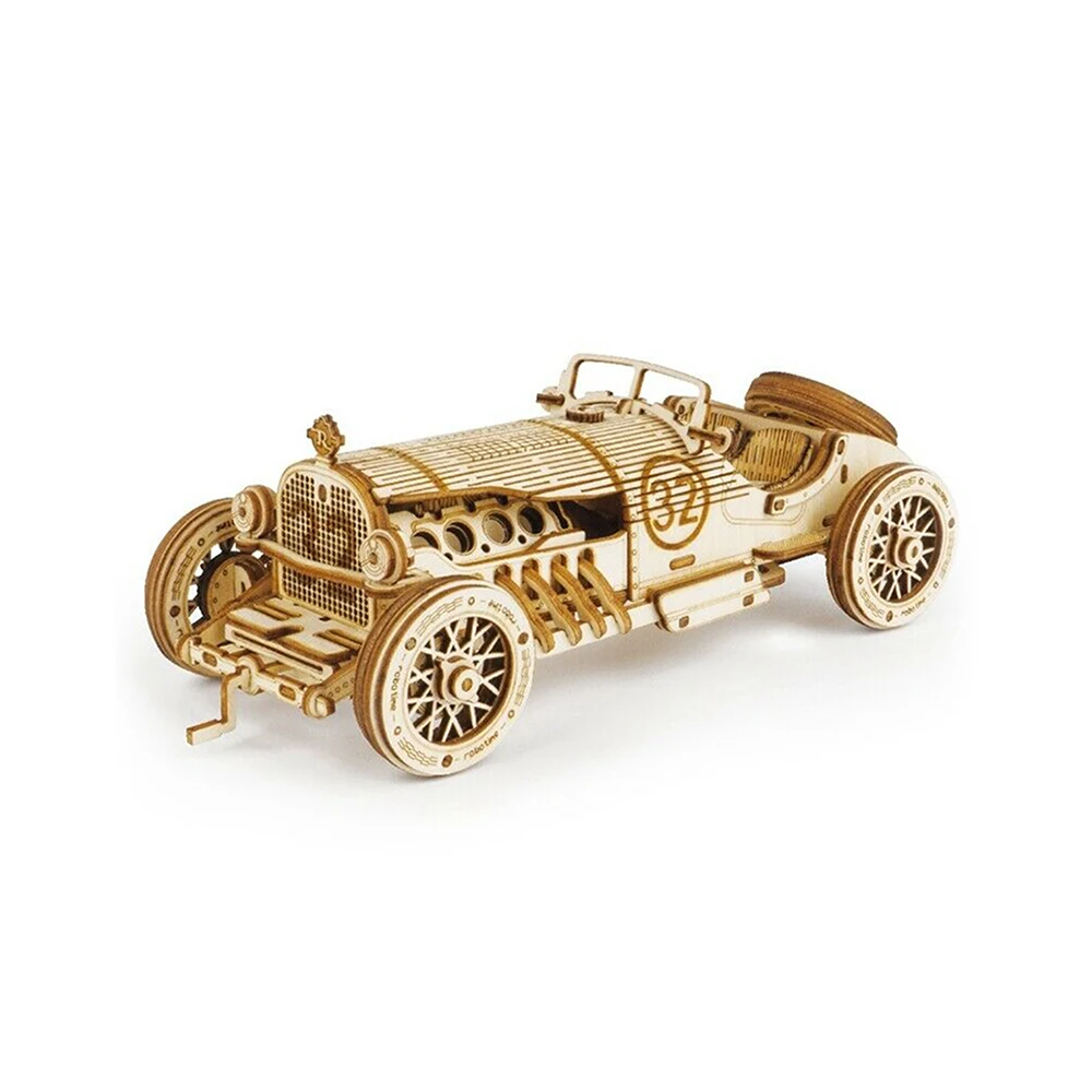 Ритм 3D деревянная игра-головоломка сборная Модель гоночного автомобиля сборные