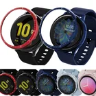 Чехол с кольцом-рамкой для Samsung Galaxy Watch Active 2 44 мм 40 мм, клейкий металлический корпус для смарт-часов с защитой от царапин
