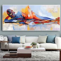 abstract woman canvas paintings watercolor woman wall posters and prints modern art canvas pictures for living room home decor
