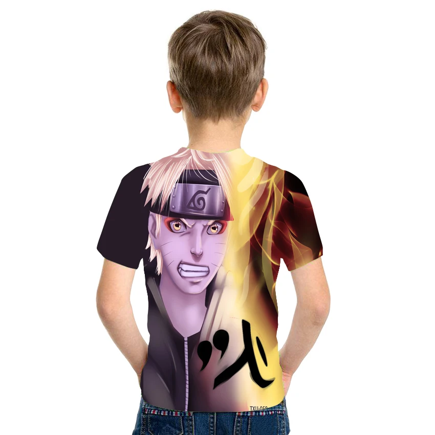 

2021 Short Sleeve New Boys & Girls 3D Fire Shadow Print Short Sleeve T-Shirt Cool 3D Fashion T-Shirt