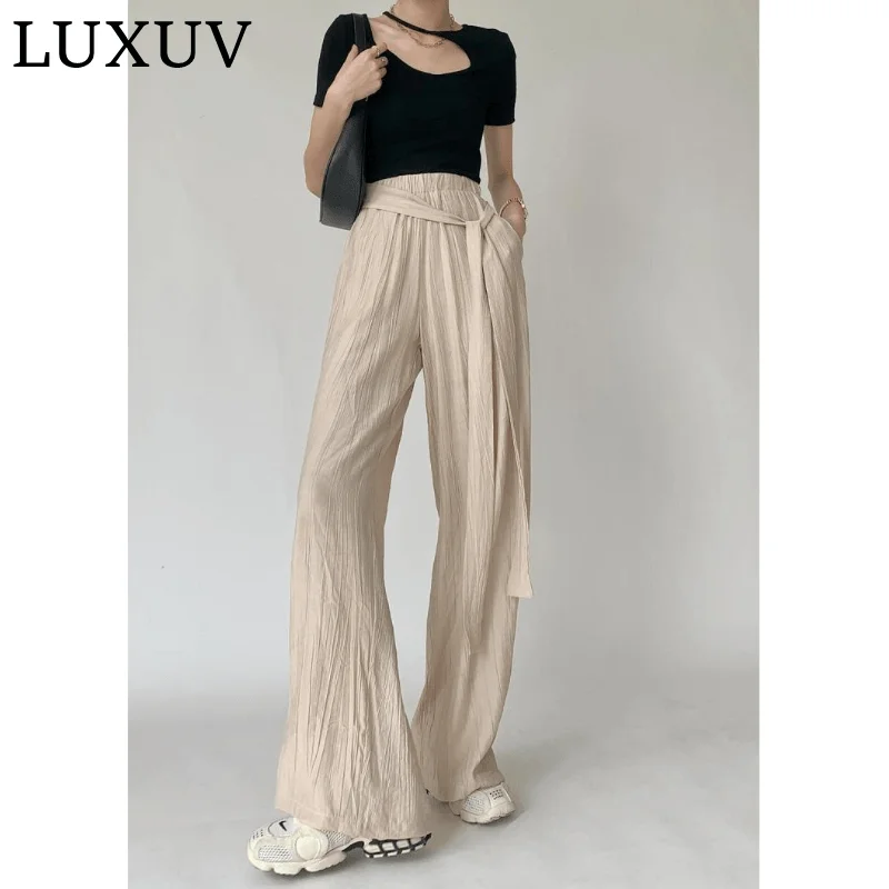 Sweatpants Women Clothing Office Oversize Pants Suit High Waisted Sets Streetwear Wide Leg Overalls Trousers Harajuku Fashion