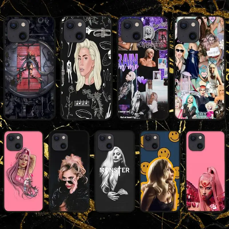 RUICHI Singer-Lady-Gaga  Phone Case For iPhone 11 12 Mini 13 Pro XS Max X 8 7 6s Plus 5 SE XR Shell
