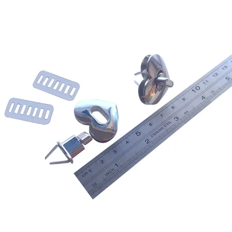 A-Silver Металлическая застежка поворотный замок твист замки для DIY сумки ремесло сумка кошелек Аппаратные аксессуары - Цвет: A-Silver