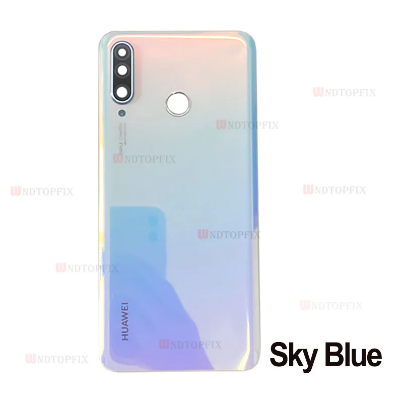 Для Huawei Nova 4e Задняя крышка батареи Дверь стеклянная корпуса 6 15 "для P30 Lite P30Lite