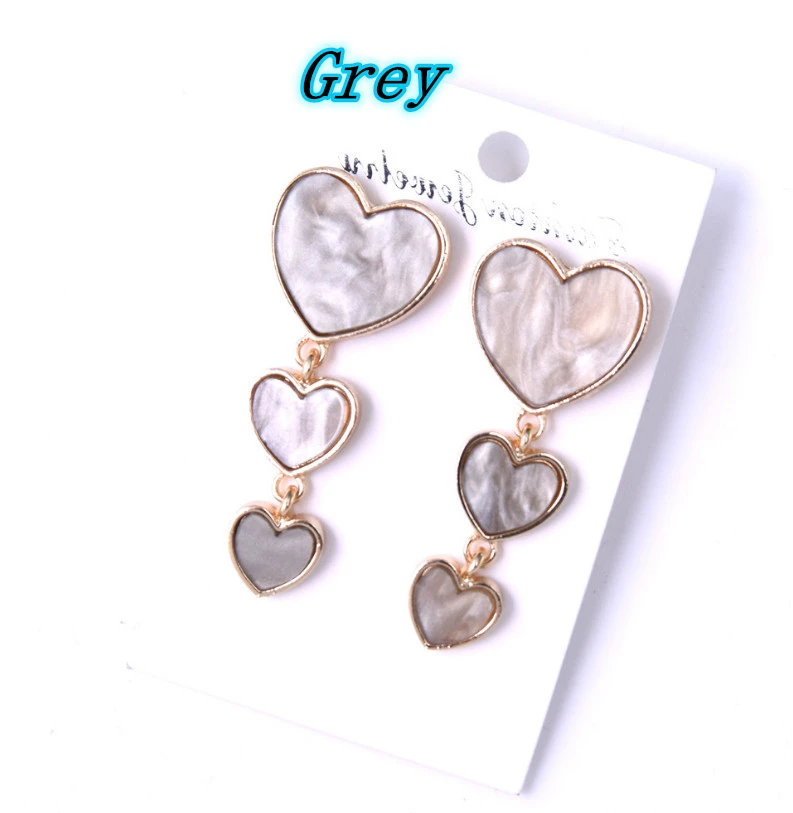 

Retro Alloy Heart-shaped Gemstone Earrings for Women Party Jewelry Gifts