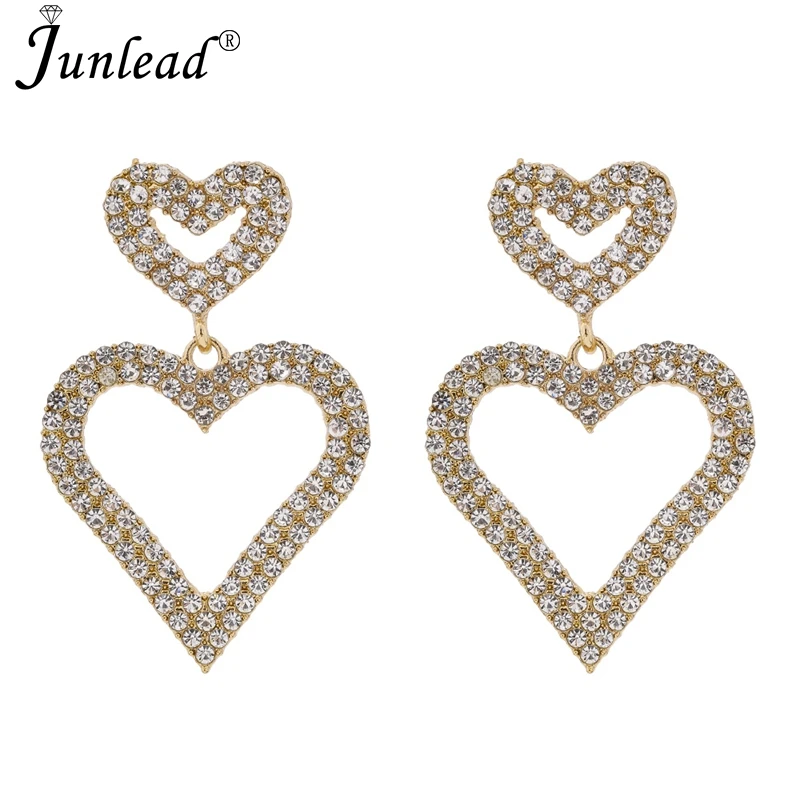 Junlead Модные Винтажные серебряные белые Кристальные бусы серьги-подвески