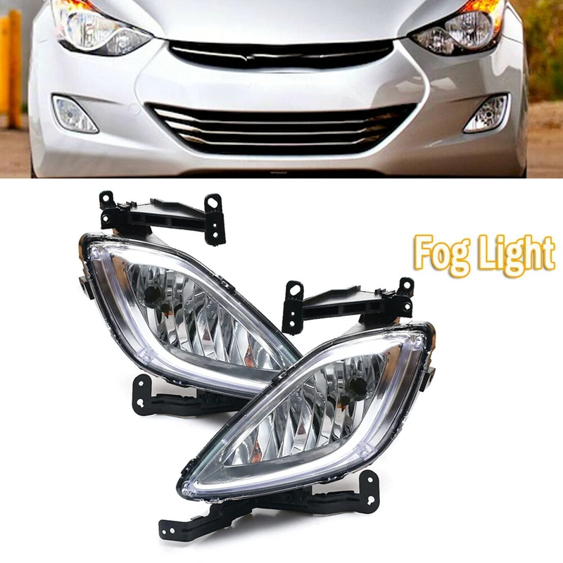 

Car Fog Lights Front Bumper Fog Lights Cover for Hyundai Elantra 2011 2012 2013 HY2593140