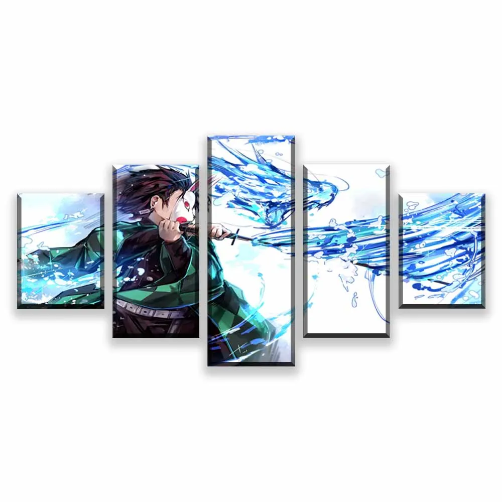 

Anime Picture Wall Art Demon Slayer Kimetsu no Yaiba Canvas Painting Printed Gift Framed Modern Home Decoration Poster Modular