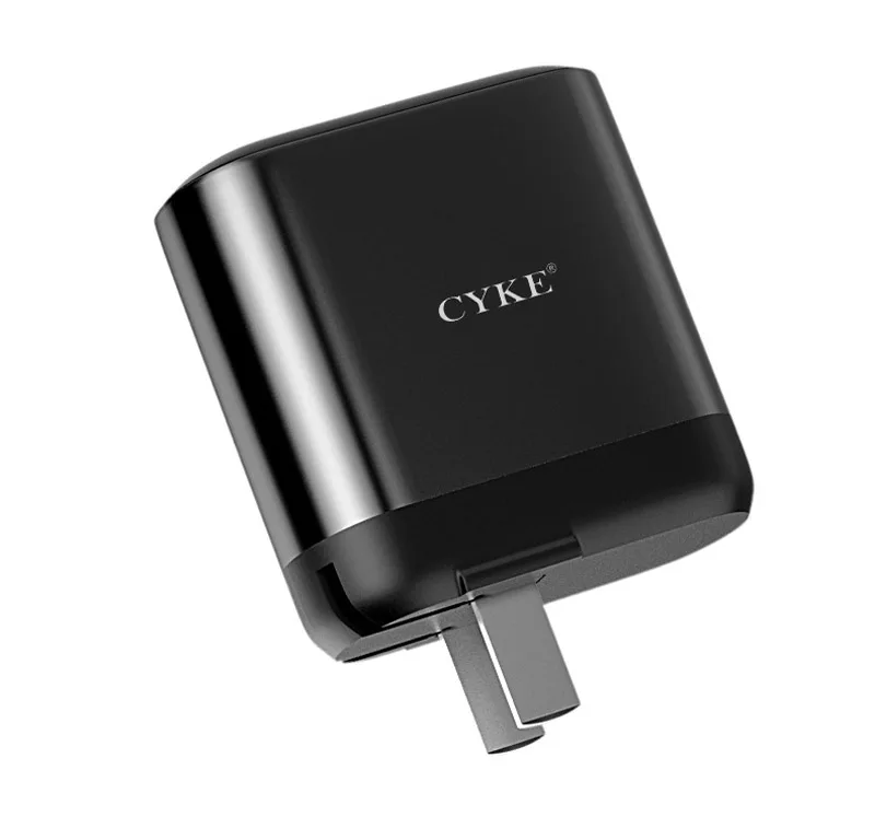 CYKE двойной USB интерфейс QC3.0 Быстрая зарядка PD18W Быстрая зарядка складное Цифровое зарядное устройство портативное универсальное зарядное устройство
